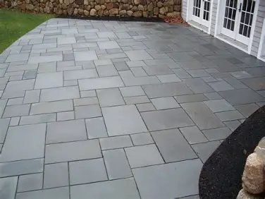 A bluestone patio, an example of a normal, durable surface